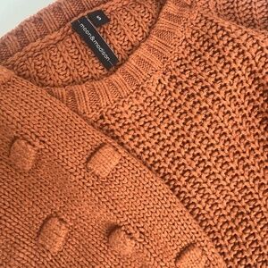 Moon & Madison Orange Fall Sweater Size Small